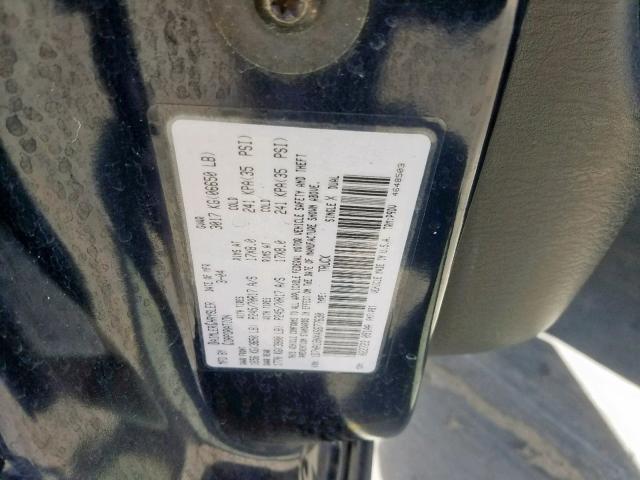 1D7HA18NX4S677630 - 2004 DODGE RAM 1500 S BLUE photo 10