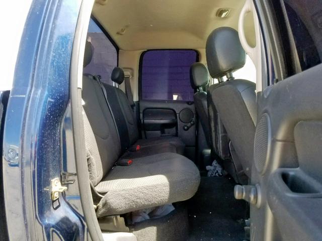 1D7HA18NX4S677630 - 2004 DODGE RAM 1500 S BLUE photo 6