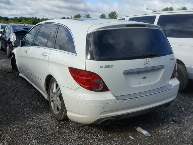 4JGCB65E08A073529 - 2008 MERCEDES-BENZ R 350 WHITE photo 3