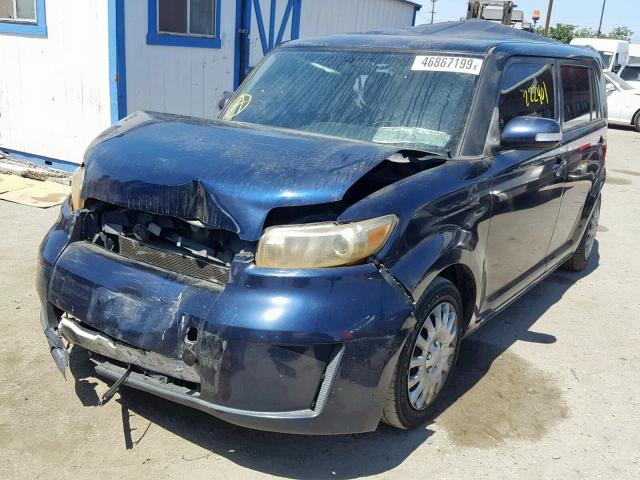 JTLKE50E081044383 - 2008 TOYOTA SCION XB ლურჯი ფოტო 2