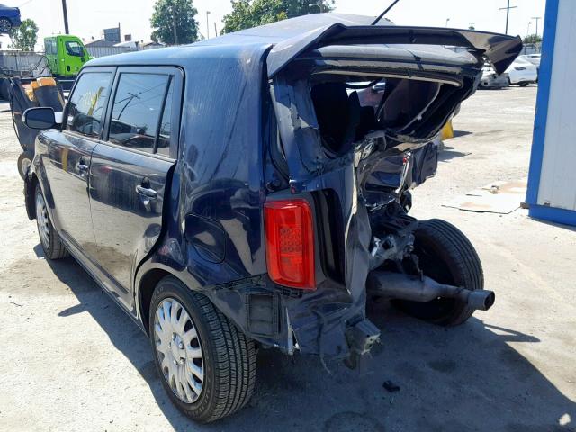JTLKE50E081044383 - 2008 TOYOTA SCION XB ლურჯი ფოტო 3