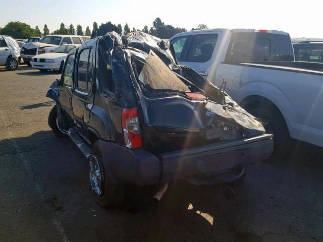 5N1ED28T61C581360 - 2001 NISSAN XTERRA XE BLACK photo 3