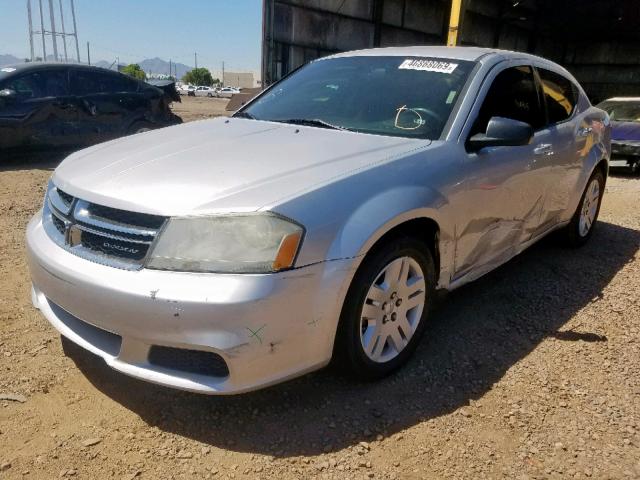 1B3BD4FB5BN502314 - 2011 DODGE AVENGER EX SILVER photo 2