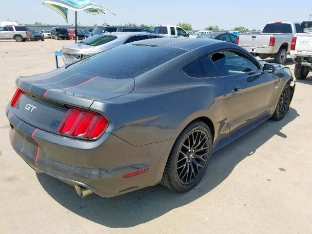 1FA6P8CF7G5336137 - 2016 FORD MUSTANG GT GRAY photo 4