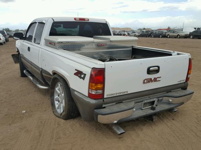 1GTEK19T4YE354671 - 2000 GMC NEW SIERRA WHITE photo 3