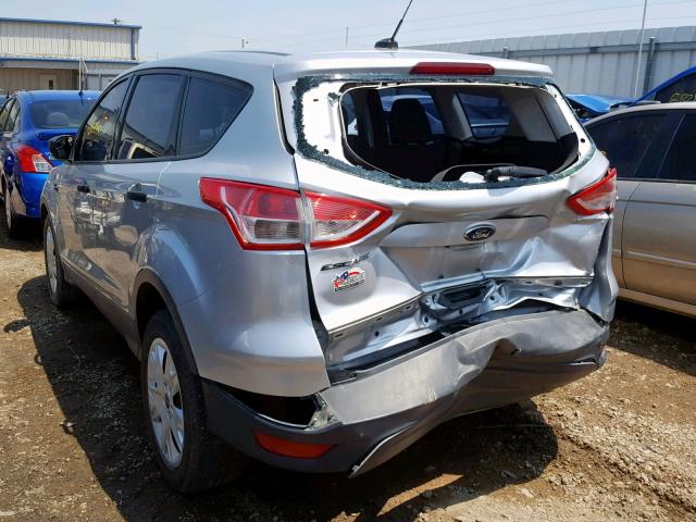 1FMCU0F73EUA12953 - 2014 FORD ESCAPE S SILVER photo 3