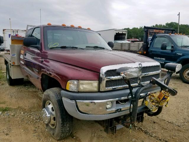 1B7MF336X1J199412 - 2001 DODGE RAM 3500 MAROON photo 1