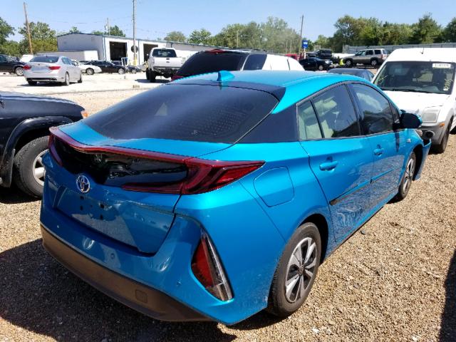 JTDKARFP9J3074581 - 2018 TOYOTA PRIUS PRIM 绿色 照片 4