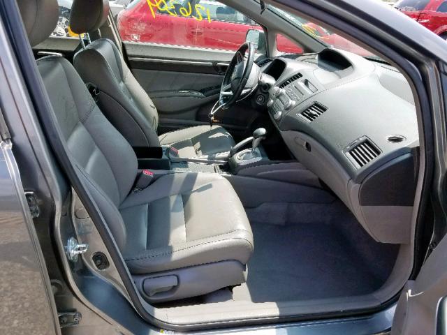 2HGFA16989H356502 - 2009 HONDA CIVIC EXL 灰色 照片 5