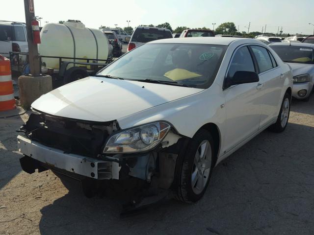 1G1ZG57N984281181 - 2008 CHEVROLET MALIBU LS WHITE photo 2