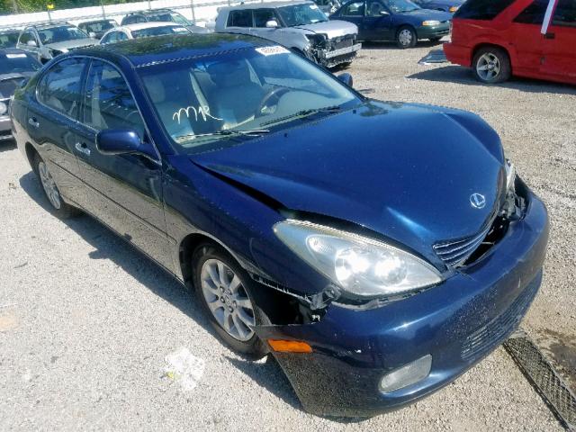 JTHBF30G120048369 - 2002 LEXUS ES 300 BLUE photo 1