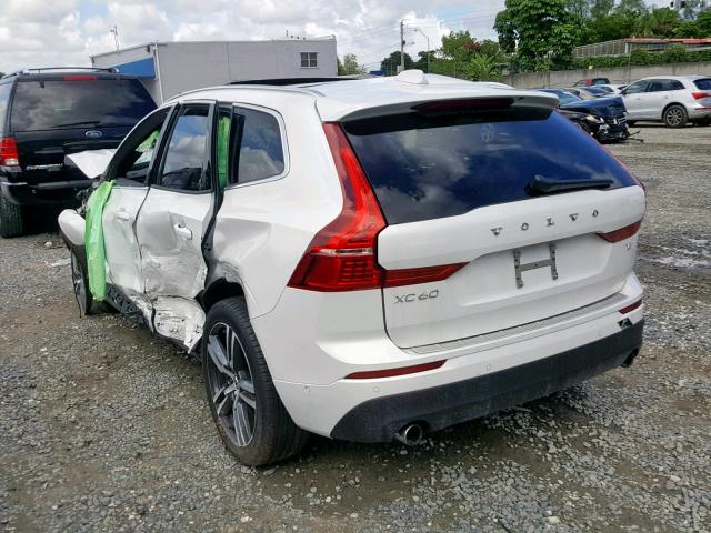 LYV102DK3KB201697 - 2019 VOLVO XC60 T5 WHITE photo 3