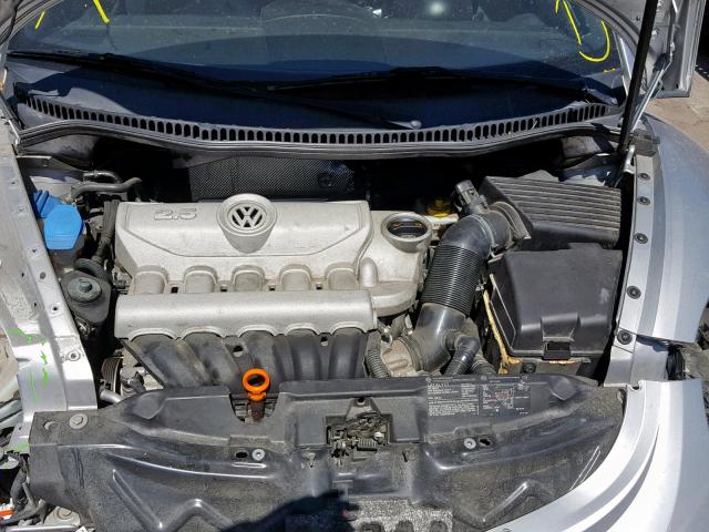 3VWPF31Y37M414879 - 2007 VOLKSWAGEN NEW BEETLE ვერცხლისფერი ფოტო 7