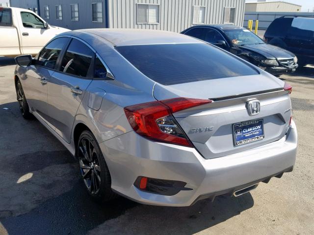 19XFC2F86KE209537 - 2019 HONDA CIVIC SPOR GRAY photo 3