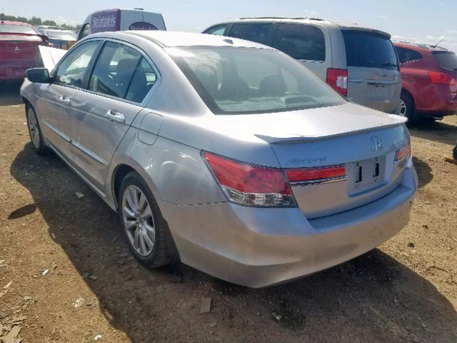 1HGCP2F82CA003984 - 2012 HONDA ACCORD EXL SILVER photo 3