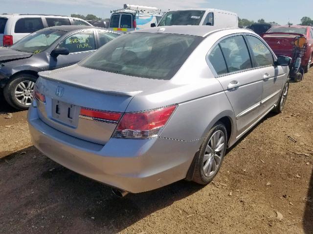 1HGCP2F82CA003984 - 2012 HONDA ACCORD EXL SILVER photo 4