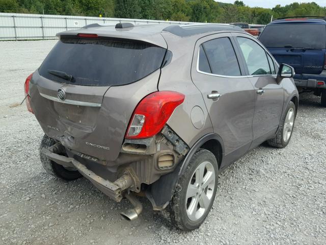 KL4CJASB4FB161456 - 2015 BUICK ENCORE BROWN photo 4