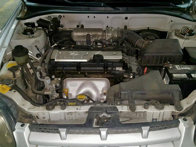 KMHCG45C44U506153 - 2004 HYUNDAI ACCENT GL SILVER photo 7