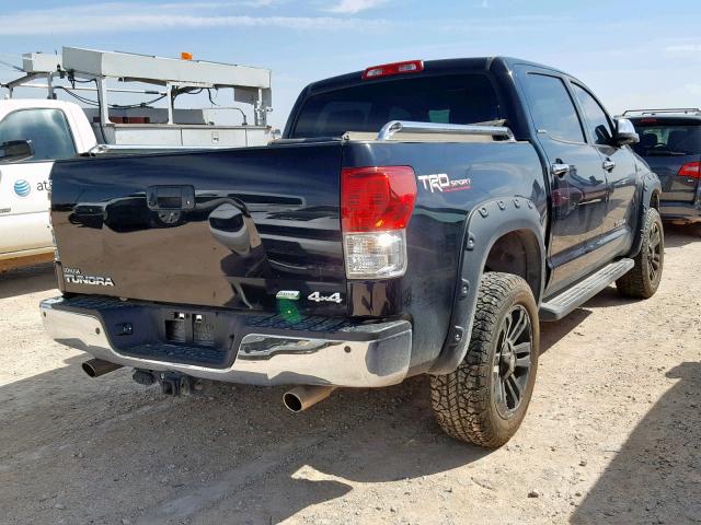 5TFHW5F13AX140695 - 2010 TOYOTA TUNDRA CRE BLACK photo 4