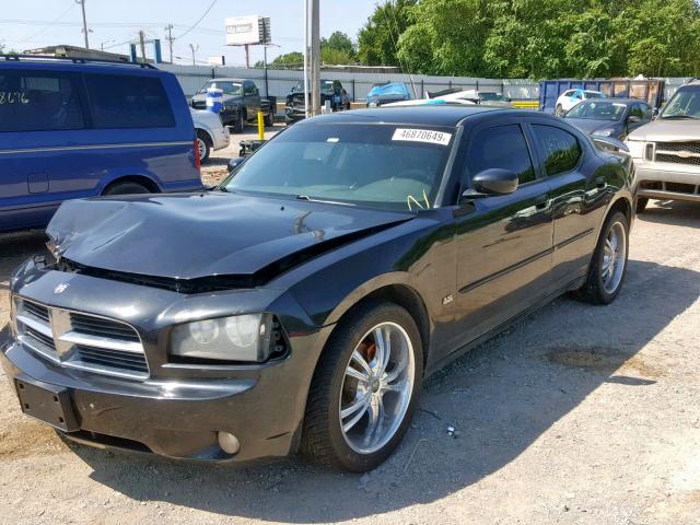 2B3CA3CV5AH210062 - 2010 DODGE CHARGER SX BLACK photo 2