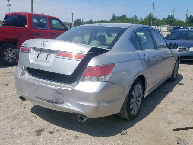 1HGCP3F8XBA013456 - 2011 HONDA ACCORD EXL SILVER photo 4