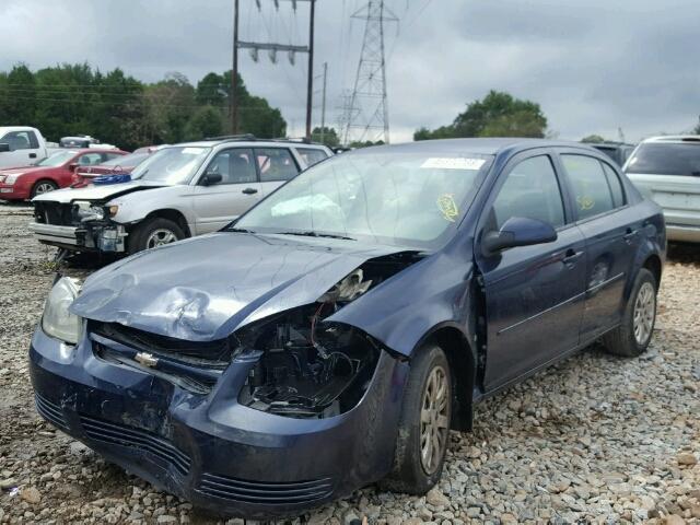 1G1AT58H397159269 - 2009 CHEVROLET COBALT LT BLUE photo 2