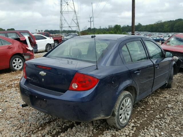 1G1AT58H397159269 - 2009 CHEVROLET COBALT LT BLUE photo 4