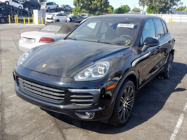 WP1AA2A27GKA13290 - 2016 PORSCHE CAYENNE BLACK photo 2