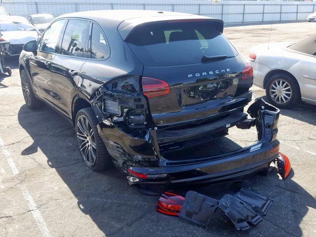 WP1AA2A27GKA13290 - 2016 PORSCHE CAYENNE BLACK photo 3