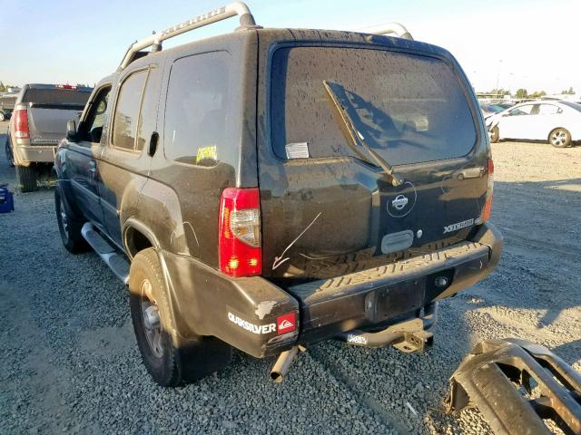 5N1ED28Y9YC534846 - 2000 NISSAN XTERRA XE BLACK photo 3