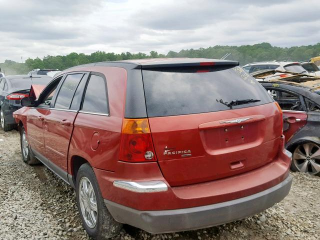 2C4GM68455R547792 - 2005 CHRYSLER PACIFICA T RED photo 3