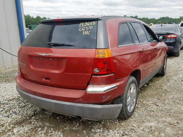 2C4GM68455R547792 - 2005 CHRYSLER PACIFICA T RED photo 4