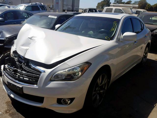 JN1BY1AP7BM324693 - 2011 INFINITI M37 WHITE photo 2