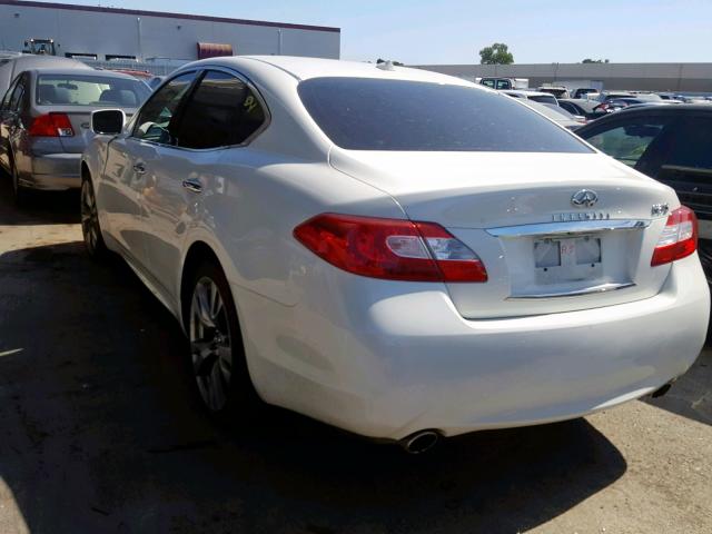 JN1BY1AP7BM324693 - 2011 INFINITI M37 WHITE photo 3