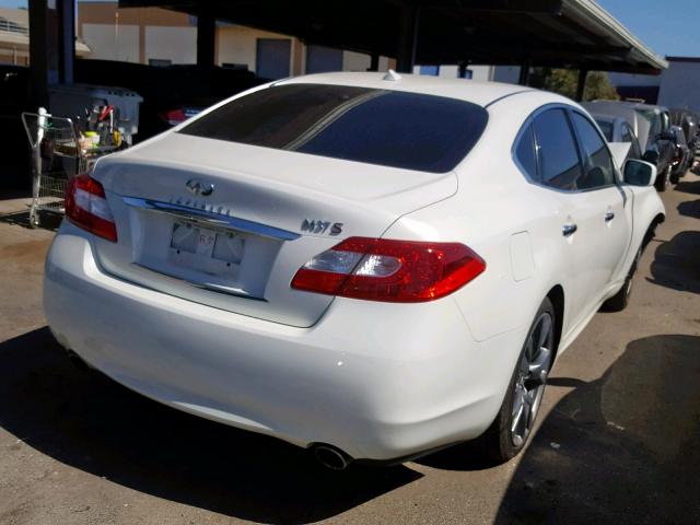 JN1BY1AP7BM324693 - 2011 INFINITI M37 WHITE photo 4