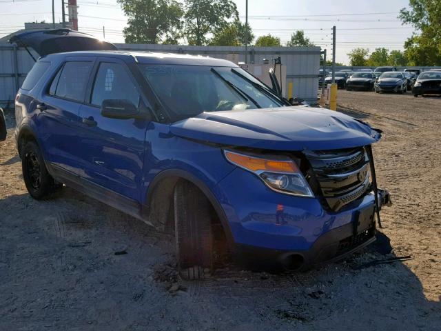 1FM5K8AR1DGC64056 - 2013 FORD EXPLORER P BLUE photo 1