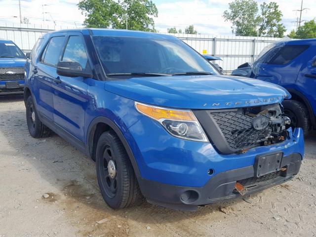 1FM5K8AT2EGC14179 - 2014 FORD EXPLORER P BLUE photo 1