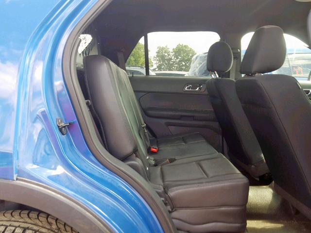 1FM5K8AT2EGC14179 - 2014 FORD EXPLORER P BLUE photo 6