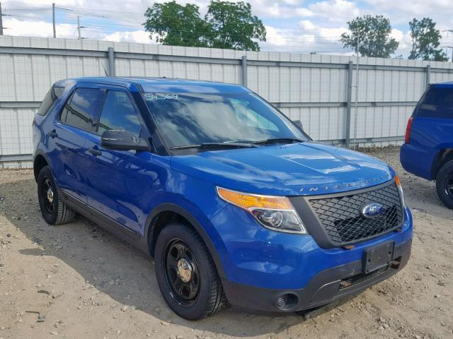 1FM5K8AT2EGC50177 - 2014 FORD EXPLORER P BLUE photo 1