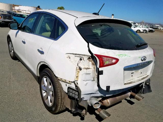 JN1AJ0HR5AM752102 - 2010 INFINITI EX35 BASE WHITE photo 3