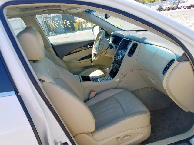 JN1AJ0HR5AM752102 - 2010 INFINITI EX35 BASE WHITE photo 5