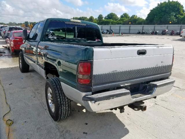 3B7KC2368XG152092 - 1999 DODGE RAM 2500 GREEN photo 3