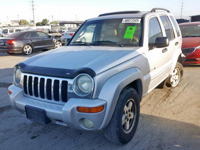 1J4GL58KX3W726422 - 2003 JEEP LIBERTY LI SILVER photo 2