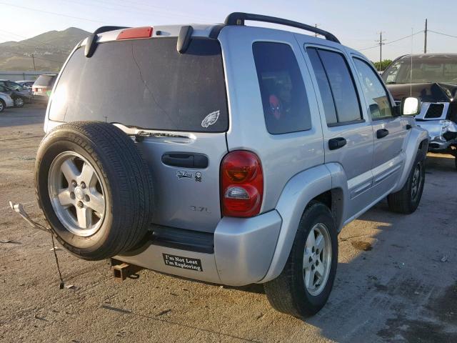 1J4GL58KX3W726422 - 2003 JEEP LIBERTY LI SILVER photo 4