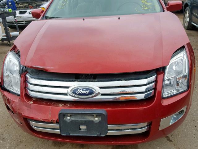 3FAHP08177R253750 - 2007 FORD FUSION SEL RED photo 9