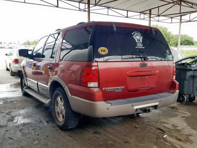 1FMPU17L54LA18731 - 2004 FORD EXPEDITION RED photo 3