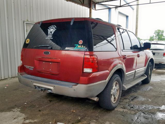 1FMPU17L54LA18731 - 2004 FORD EXPEDITION RED photo 4