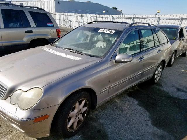 WDBRH81J73F366687 - 2003 MERCEDES-BENZ C 240 SPOR BEIGE photo 2