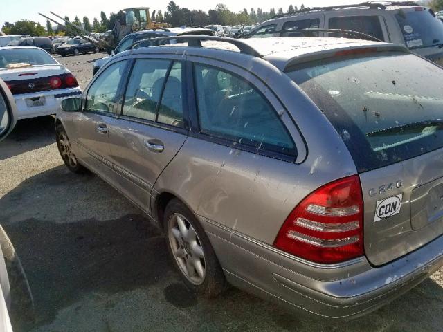 WDBRH81J73F366687 - 2003 MERCEDES-BENZ C 240 SPOR BEIGE photo 3