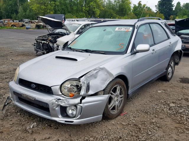 JF1GG29693G812041 - 2003 SUBARU IMPREZA WR SILVER photo 2